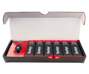 Testex Press-O-Film Replica Tape, Coarse Grade, 0.8 To 2.0 Mils / 20 To 50 Microns, 6 Cartons (6 X 50 Pieces) RTC