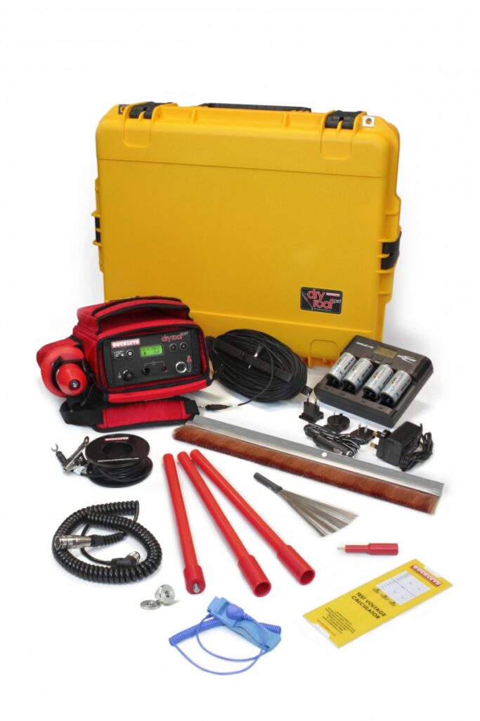 Buckleys Dry Roof Pro flat roof leak detector kit CALibration